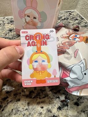 AUTHENTIC POP MART CRYBABY Crying Again Series-Vinyl Face Plush - Duck you
